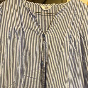 Blue Striped Women's Dress